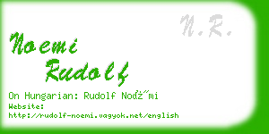 noemi rudolf business card